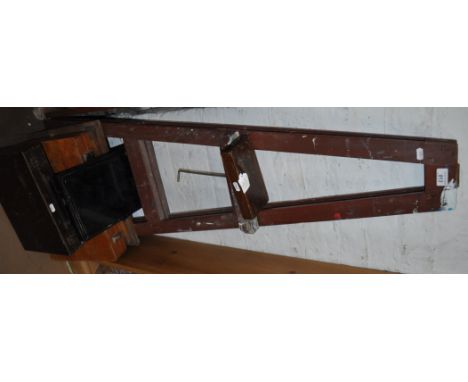 Folding artist's easel, quantity of artist's boxes, etc.