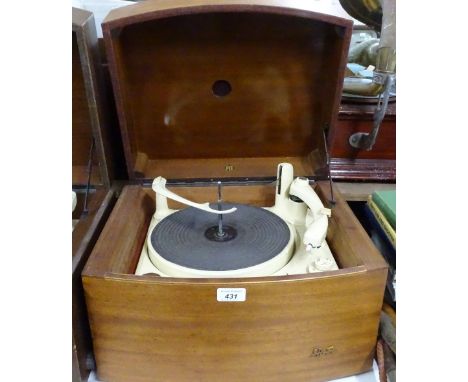 A Pye teak cased record player.