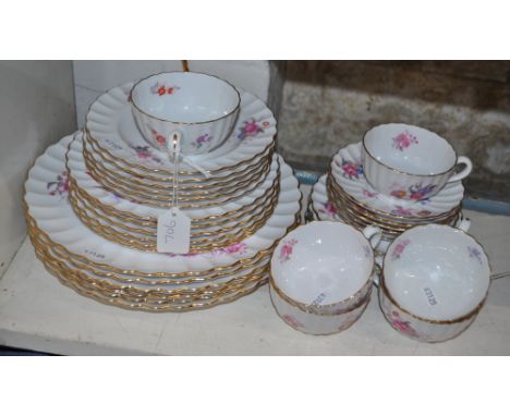 Spode Copelands china teaware with floral decoration.