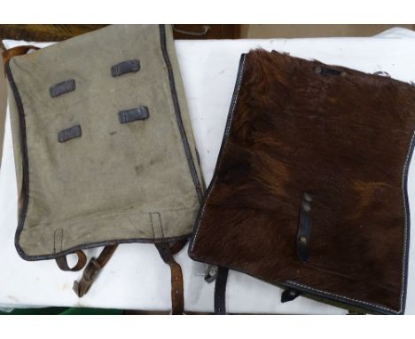 A Hitler Youth pack and a German Army pack