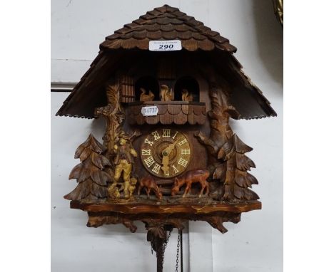 A Black Forest cuckoo clock.