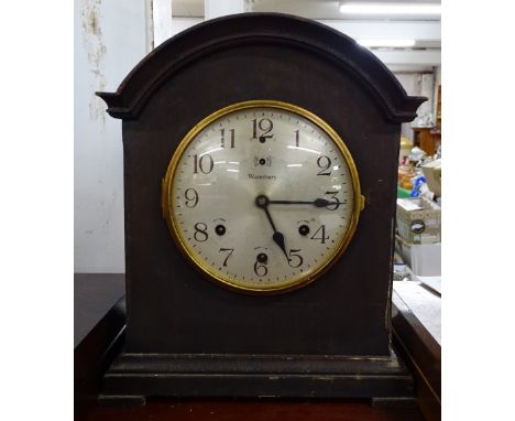 A Waterbury 3-train mantel clock.