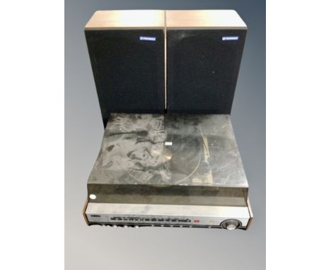 A GEC sound deck system 2820 together with a further pair of Pioneer speakers model CS-100Z. 
