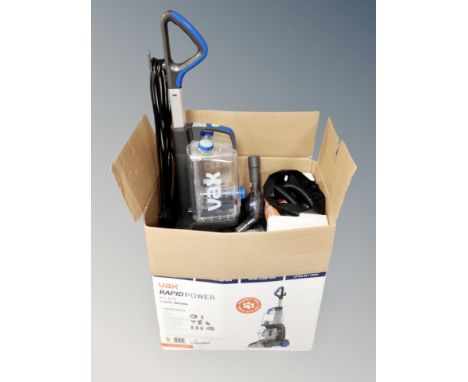 A Vax rapid power plus carpet washer with accessories  