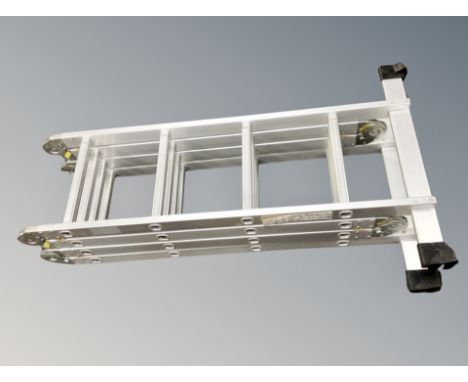 An aluminium multi function ladder 