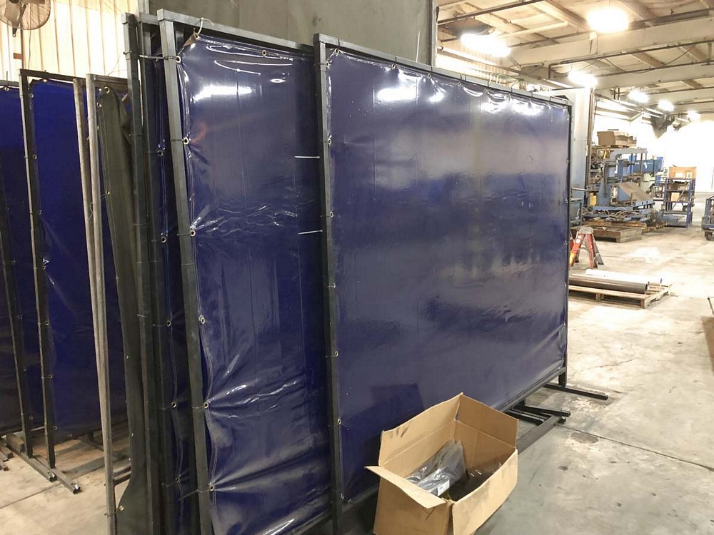 Lot of (11) Welding Curtains, Assorted Sizes; Includes (4) New Black