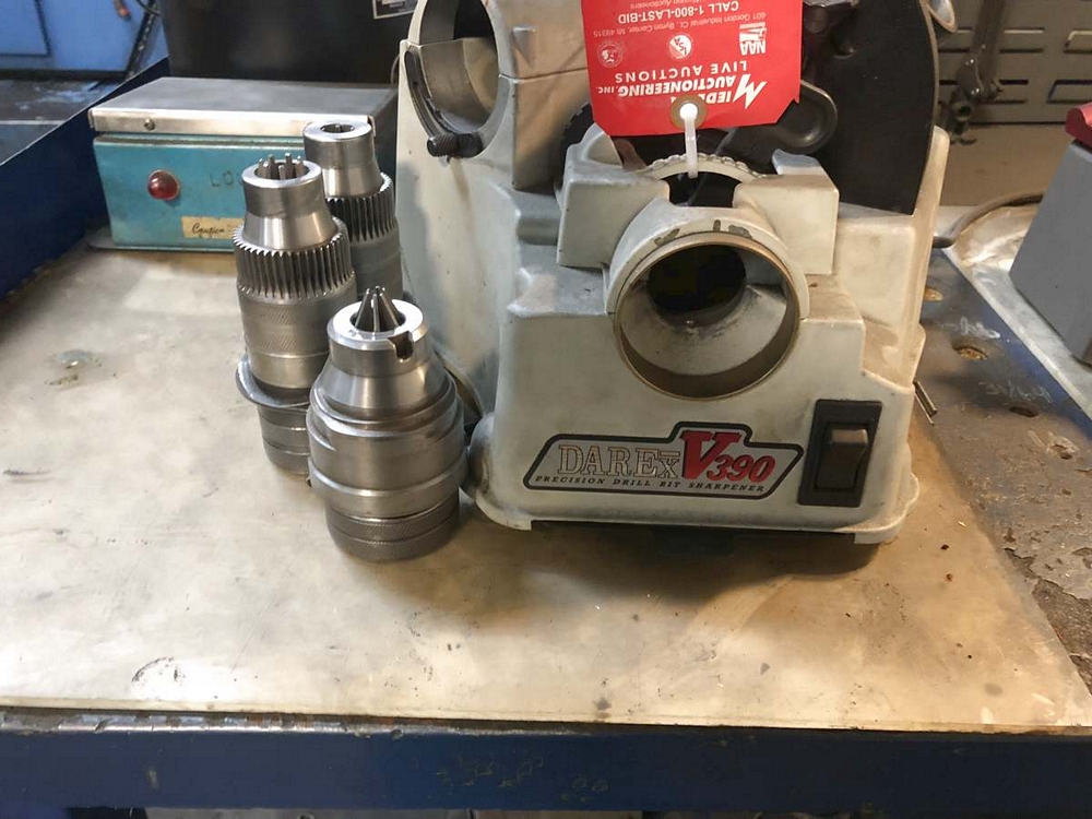 Darex Model V390 Precision Drill Bit Sharpener, Lot Also Includes (1