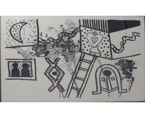 Alan Davie (British, 1920-2014), Fox Watch II (Series 2), lithograph,signed in pencil, numbered 19/20, H.55.9 W.76.2cm