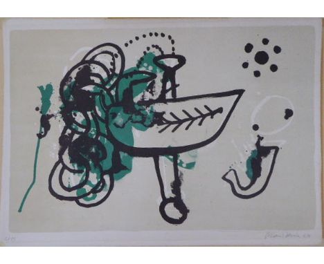 Alan Davie (British, 1920-2014), Celtic Dreamboat II, 1965, lithograph, signed in pencil, numbered 6/75, H.57cm W.80cm