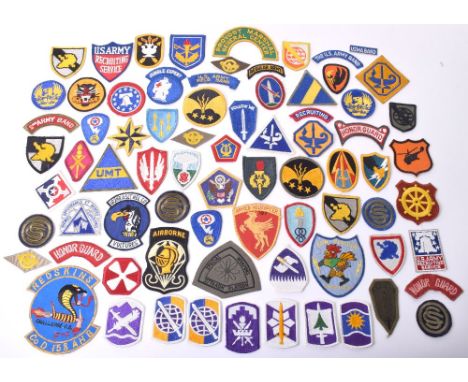 Selection of American Insignia consisting of 158th Armoured Helicopter Battalion patch, Hawaiian Cadre, US Military Academy F