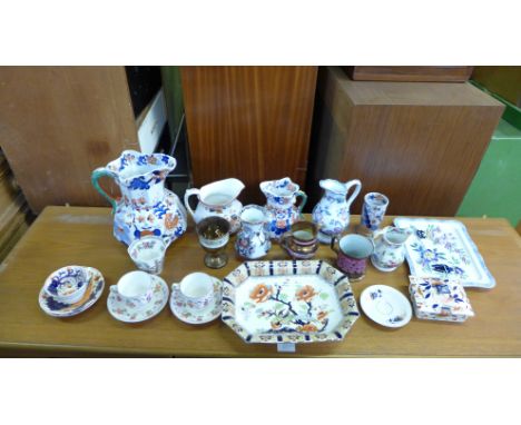 Mason's Ironstone china, other similar, lustre, etc., including cups, saucers, jugs, etc. **PLEASE NOTE THIS LOT IS NOT ELIGI