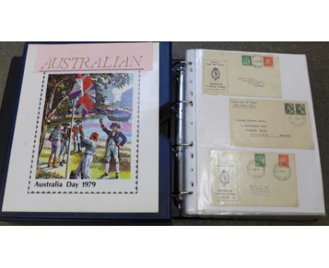 A collection of 150 Australian First Day Covers, from 1937 to 1990's 