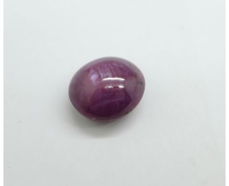 An unmounted cabochon ruby, over 25cts, 5.2g 
