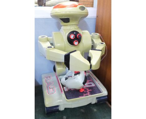 A Toymax RAD robot with remote control, not tested (no charger) 