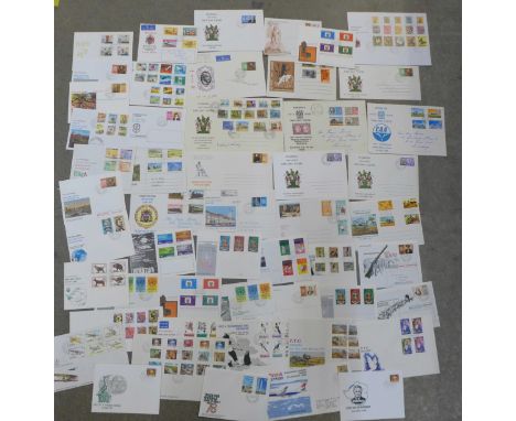 A collection of 50 First Day Covers for Rhodesia, from Sir Winston Churchill 1965 to British Airways Jan 1980, included are f