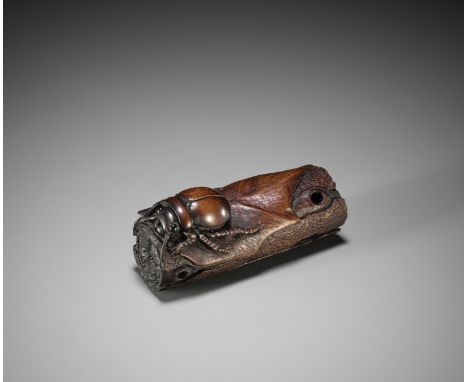 ALEXANDER DERKACHENKO: BEETLE ON A LOGBy Alexander Derkachenko, signed with the artist's markUkraine, c. 2015Naturalistically