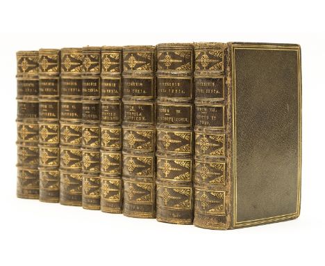 Elzevier.- Cicero (Marcus Tullius) Opera cum optimis exemplaribus accurate collata, 10 vol. in 8, vol.1 with engraved archite