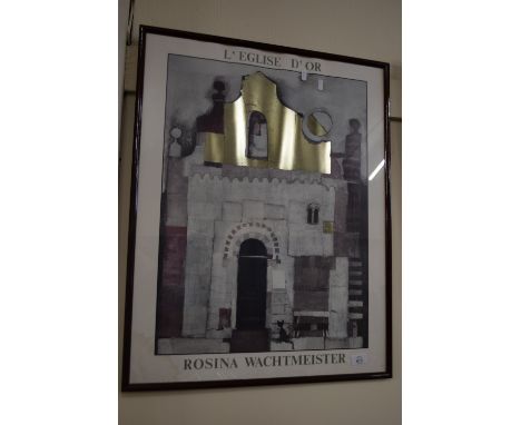 FRAMED PRINT "ROSINA WACHTMERISTER", 58 X 73CM