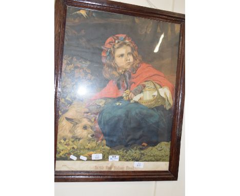 FRAMED PRINT ""LITTLE RED RIDING HOOD""