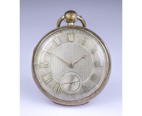 A Silver Cased Open Faced Fusee Lever Pocket Watch, by I. L. Vick, Stroud, 1829, 54mm diameter case, with silver dial, silver