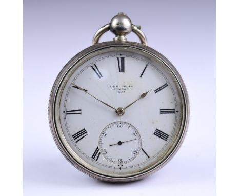 Three Silver Cased Fusee Lever Pocket Watches, comprising - one open faced pocket watch by J. Firderer, Birmingham, 1840, 50m