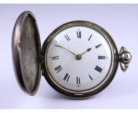 Two Silver Cased Lever Pocket Watches, comprising - one pair cased pocket watch with no makers name, late 19th/early 20th Cen