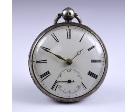 Two Silver Cased Open Faced Fusee Lever Pocket Watches, one by Thomas Bott, Liverpool 1849, 45mm diameter case, with white en