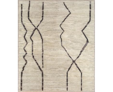 FINE CONTEMPORARY MOROCCAN HIGH ATLAS DESIGN CARPET, 300cm x 248cm.
