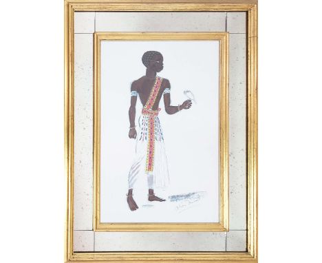 OLIVER MESSEL (1904-1978), Designs for Cleopatra XII' lithograph, 52cm x 38cm, in Trowbridge frame.