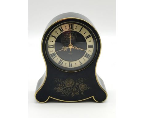 VINTAGE JAEGER PETITE NEUCHATELOISE MUSICAL ALARM TABLE CLOCK