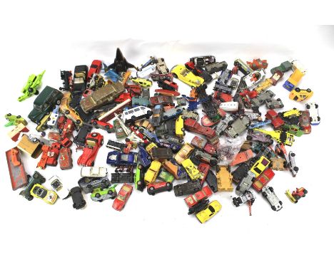 An assortment of play worn diecast. Including models by Matchbox, Corgi, Dinky etc