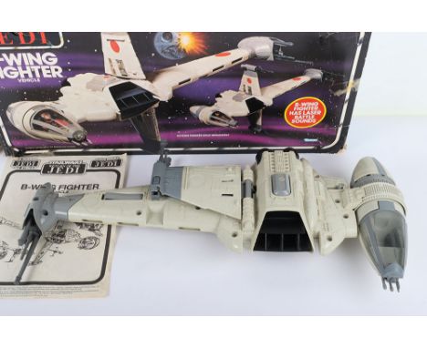 Vintage Boxed Kenner Star Wars Return of The Jedi B-Wing Fighter, Cat. No 71370, in excellent original used condition, missin