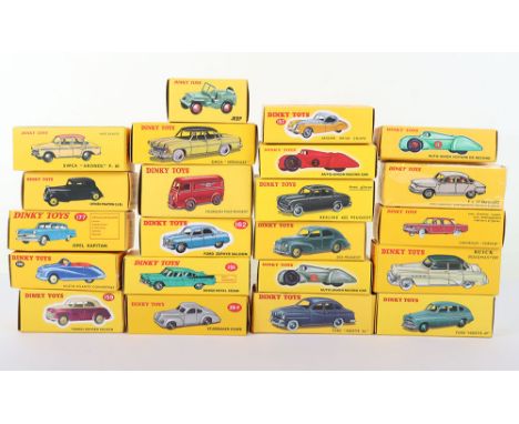 Quantity of Atlas/Norev issue Dinky Toys, including: Dinky Toys, 3 x 23D Auto-Union Racing car, 39F Studebaker Coupe, 106 Aus