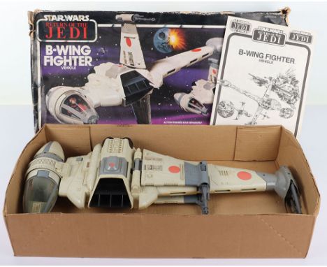 Vintage Boxed Kenner Star Wars Return of The Jedi B-Wing Fighter, in good original used condition, decals applied, complete w