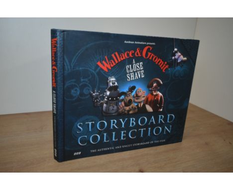Signed Copy. Sibley, Brian [Ed.] - Wallace &amp; Gromit A Close Shave Storyboard Collection. London: BBC Children's Publishin