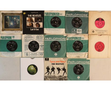 LP/7" COLLECTION. Excellent mixed selection of 6 x LPs with 13 x 45s. Albums are Beatles For Sale (PMC 1240 4N/4N - Ex/VG+), 
