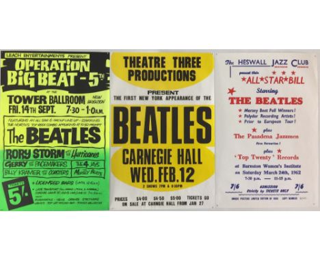 SEVEN REPRINT POSTERS. 12 quality (mostly silkscreen) reprints of some of the most sought after Beatles posters. All in NM co