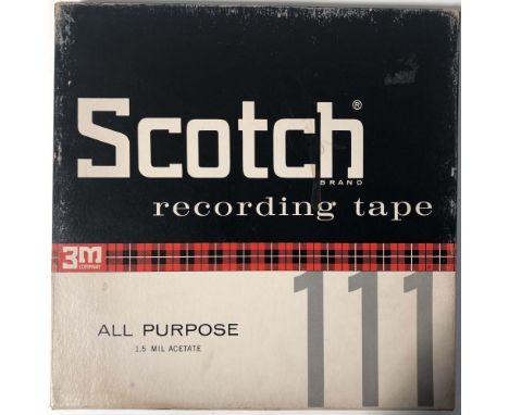 BEATLES 1964 TOP OF THE POPS ORIGINAL STUDIO REEL 2 REEL. A 10" Scotch tape reel 2 reel audio tape containing a Top Of The To