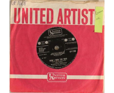 MUSKETEER GRIPWEED AND THE THIRD TROOP (JOHN LENNON) - HOW I WON THE WAR 7" (UK UP 1196). Scarcely seen 1967 7" from one of J