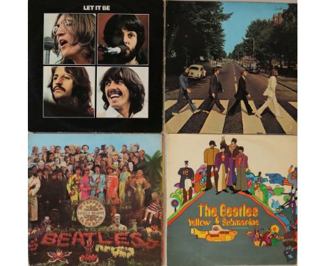 STUDIO LP SELECTION. Ace selection of 4 x original/early UK pressing LPs. Titles are Let It Be (PCS 7096 2U/2U original red a