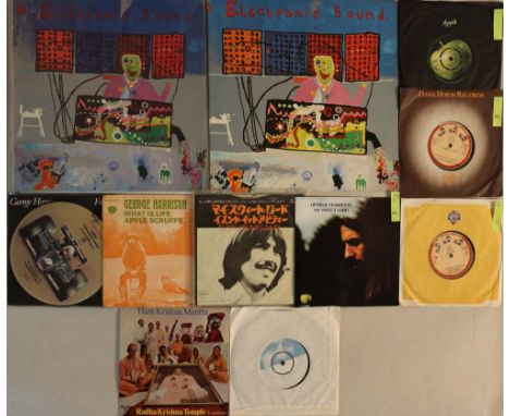 GEORGE HARRISON - 7"/LPs. Electric selection of 9 x 7" with 2 x LPs playing at 33 1/3. Titles include Electronic Sound (inclu