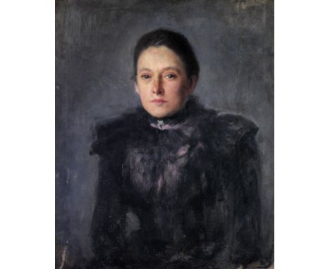 John Butler Yeats R.H.A. (1839 - 1922)"Portrait of a Lady," O.O.C., approx. 60cms x 50cms (24" x 20"). (1)Provenance:   The Y