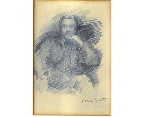 John Butler Yeats, R.H.A. (1839 - 1922)"Sketch of Isaac Yeats," pencil, approx. 17cms x 11cms (7" x 4 1/2"), inscribed "Isaac