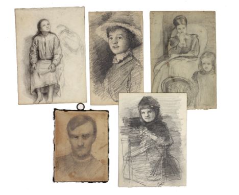 John Butler Yeats R.H.A. (1839 - 1922)A collection of about thirty Drawings, various sizes, including a sketch of his wife Su