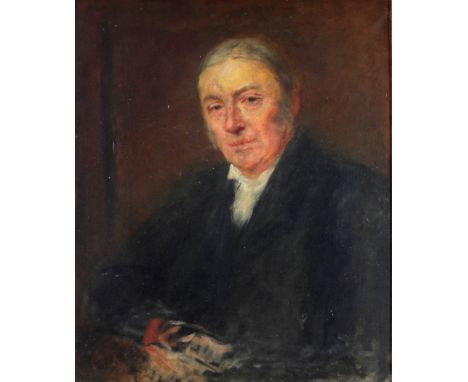 John Butler Yeats R.H.A. (1839 - 1922)"Portrait of Provost John Pentland Mahaffy," O.O.C., approx. 76cms x 61cms (30" x 25").