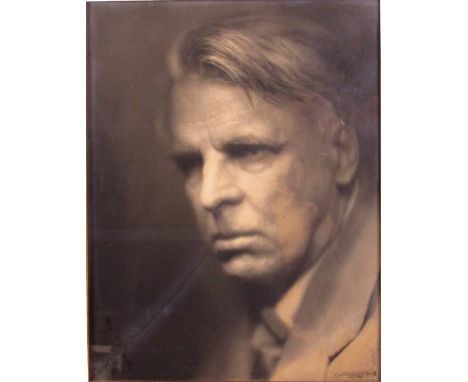 [Yeats (W.B.)] Photograph: Mac Donald (Pirie) photographer, a good quality vintage silver print of the Author & Poet W.B. Yea