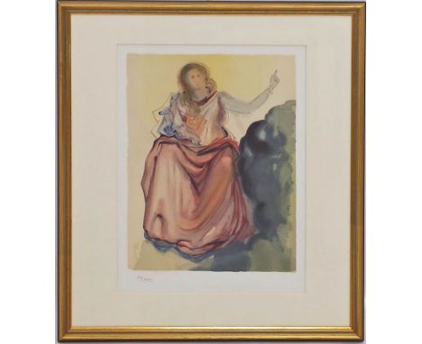 Dalí, Salvador (1904 Figueres 1989), nach Blatt "Beatrice - 4. Gesang" aus "Göttliche Komödie". Druckgraphik, re. u. mit Troc
