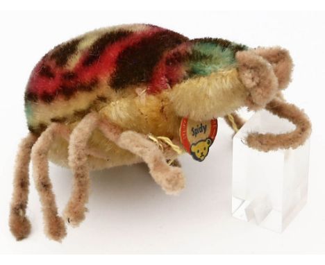 Spinne "Spidy", Steiff. Mit Etikett. 1960-1961. L. 12 cm.