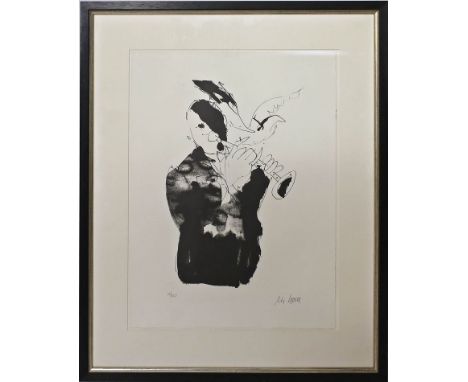 Mueller-Stahl, Armin (geb. 1930 in Tilsit) Miles Davis (2001). Lithographie, re. u. mit Bleistift sign. und li. u. Ex. 46/120
