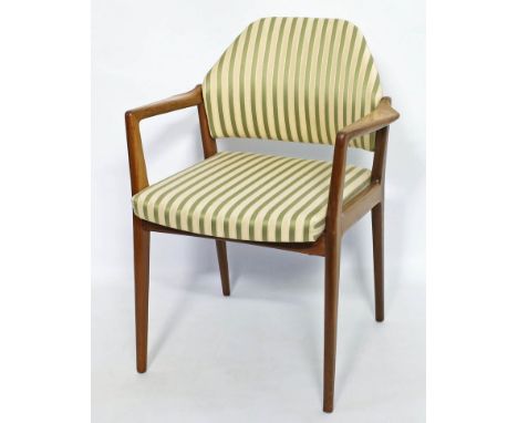 Vintage-Armlehnsessel, Wilkhahn. Teakholzgestell. Gepolstert. Gebrauchsspuren. Wilkhahn, 60er Jahre. H. 84 cm.